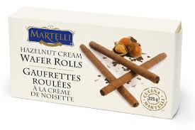 Martelli "Hazelnut Cream" wafer rolls - 225g