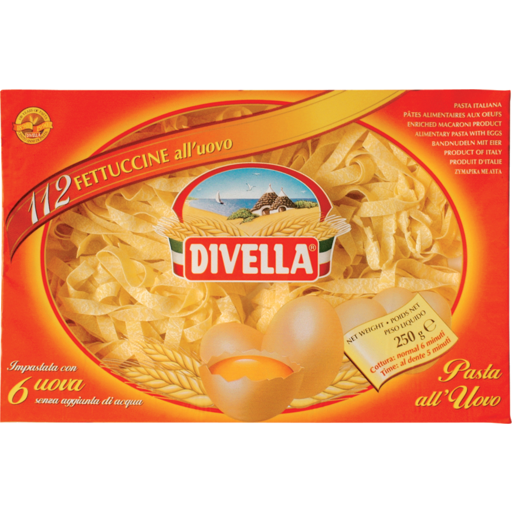 Divella  # 112 Fettuccine Egg Pasta 250gr