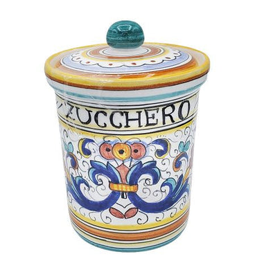 italian kitchenware rico deruta sugar jar 18cm