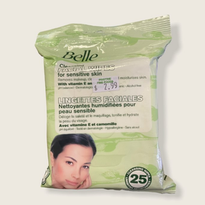 Belle Facial Wipes - 168g