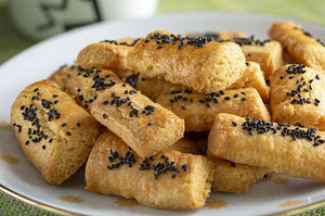  finger cookies with black caraway " corek otlu parmak kurabiye " - 300g - Turkish Mart 