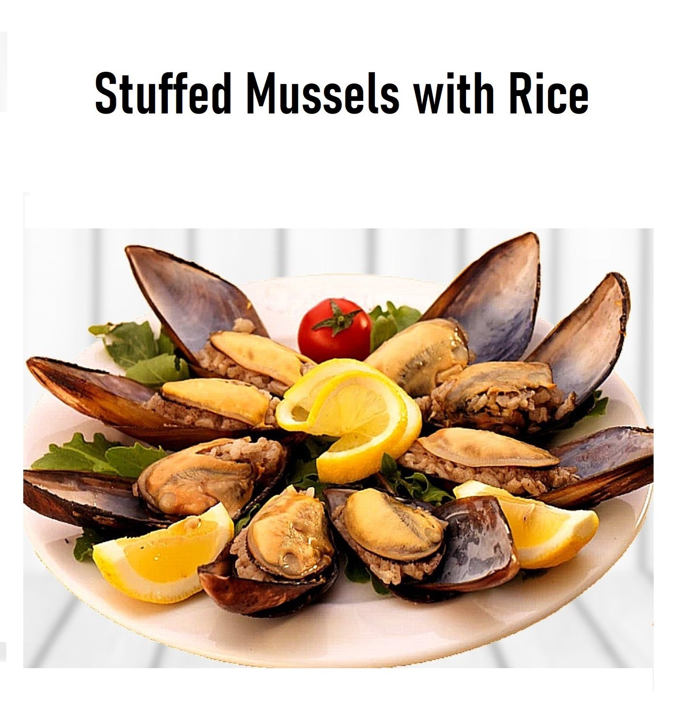 Stuffed mussels with rice
