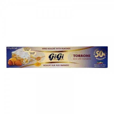 Torrone GiGi Hard Nougat With Almonds 175 g - ItalianMart